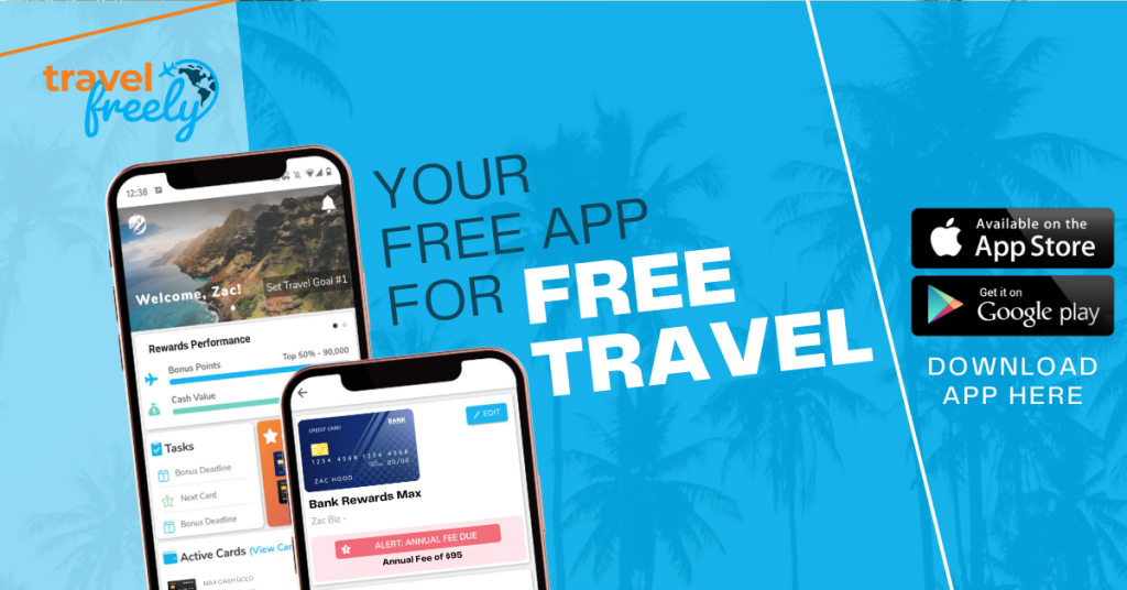 Travel Freely app is the one stop app that you need to keep you organized while earning points.
